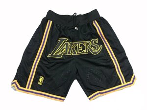Шорти Los Angeles Lakers Just Don чорні