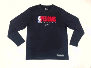 Men's New Orleans Pelicans Nike Black Practice Legend Performance Long Sleeve T-Shirt