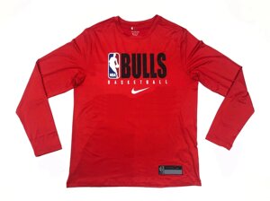 Men's Chicago Bulls Nike Red Practice Legend Performance Long Sleeve T-Shirt