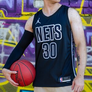 Баскетбольна джерсі 2022 Jordan NBA Brooklyn Nets №30 Seth Curry Black Print