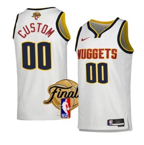 Баскетбольна джерсі 2023 Finals Nike NBA Denver Nuggets №00 You Name White Print