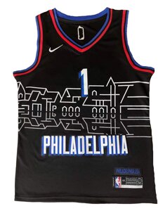 Баскетбольна джерсі 2023 Nike NBA Philadelphia 76ers №1 James Harden Black