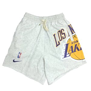 Молодіжні флісові шорти NBA Los Angeles Lakers Nike Courtside White