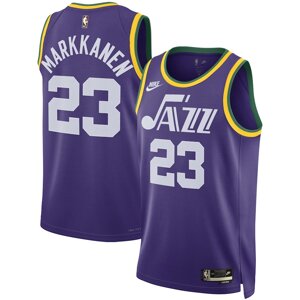 Баскетбольна джерсі 2024 Nike NBA Utah Jazz №23 Lauri Markkanen Purple Print