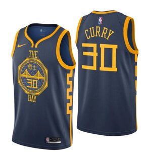 Баскетбольна джерсі Nike NBA Golden State Warriors №30 Steph Curry темно-синя