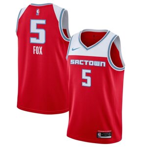 Баскетбольна джерсі Nike NBA Sacramento Kings №5 De "Aaron Fox червона