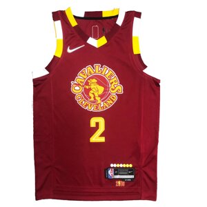 Баскетбольна джерси Nike NBA Cleveland Cavaliers №2 Kyrie Irving Brown Print