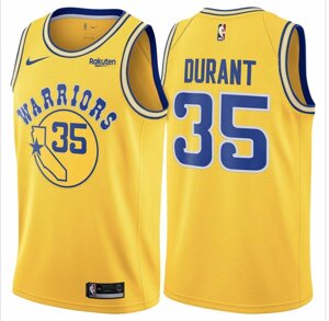 Баскетбольна джерсі Nike NBA GSW №35 Kevin Durant WARRIORS жовта