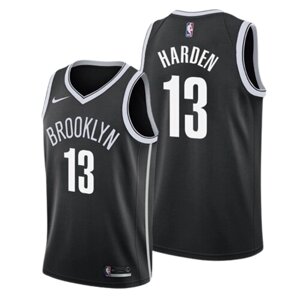 Баскетбольна форма 2021 Nike NBA Brooklyn Nets №13 James Harden black and white print