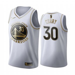 Баскетбольна джерсі Nike NBA Golden State Warriors №30 Steph Curry Golden Edition біла