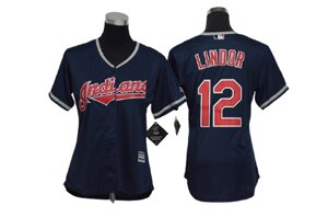 Бейсбольна джерсі MLB Cleveland Indians гравців 12,28,22,12,99,30,10 blue