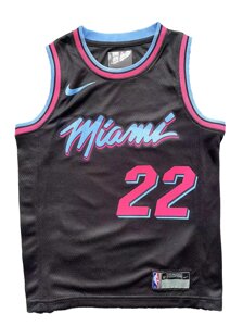 Дитячі баскетбольні джерсі Nike NBA клуб Miami Heat №22 Jimmy Butler Тайланд Black
