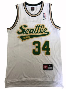 Баскетбольна джерсі Adidas NBA Retro Seattle SuperSonics №34 Ray Allen white