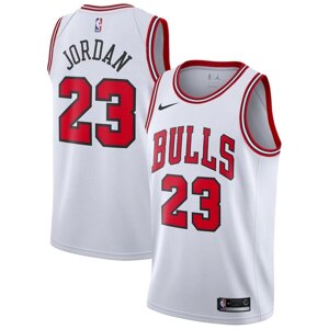 Баскетбольна форма Nike Chicago Bulls №23 Michael Jordan біла