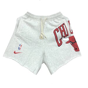 Молодіжні флісові шорти NBA Chicago Bulls Nike Courtside White.
