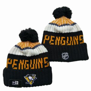 В'язані зимові шапки з логотипами NHL Pittsburgh Penguins