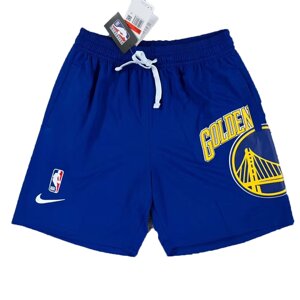 Молодіжні флісові шорти NBA Golden State Warriors Nike Courtside Blue.