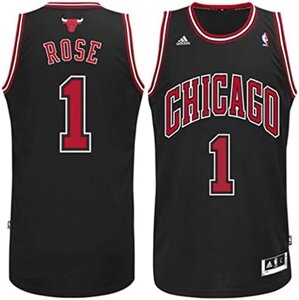 Баскетбольна джерсі NBA Adidas Chicago Bulls №1 Derrick Rose Black