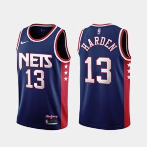Баскетбольна форма 2021 Nike NBA Brooklyn Nets №13 James Harden blue print