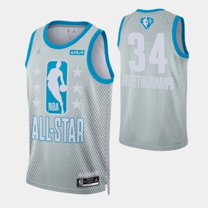 Баскетбольна джерси All-Star 2022 Jordan NBA №34 Giannis Antetokounmpo print