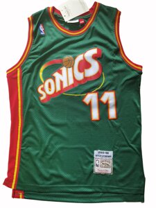 Баскетбольна джерсі Adidas NBA Retro Seattle SuperSonics №11 Detlef Schrempf Green