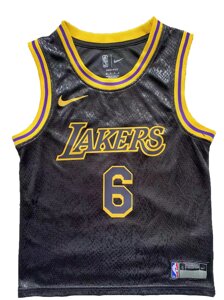 Дитячі баскетбольні джерсі Nike NBA клуб Los Angeles Lakers №6 LeBron James Тайланд Black