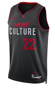 Баскетбольна форма Nike 2023-2024 NBA Miami Heat №22 Jimmy Butler Black Print