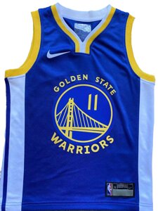 Дитячі баскетбольні джерсі Nike NBA клуб Golden State Warriors №11 Klay Thompson Тайланд Blue