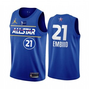Баскетбольна форма All-Star 2021 Jordan NBA №21 Joel Embiid print