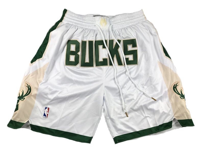 Шорти Milwaukee Bucks Just Don білі від компанії Basket Family - фото 1