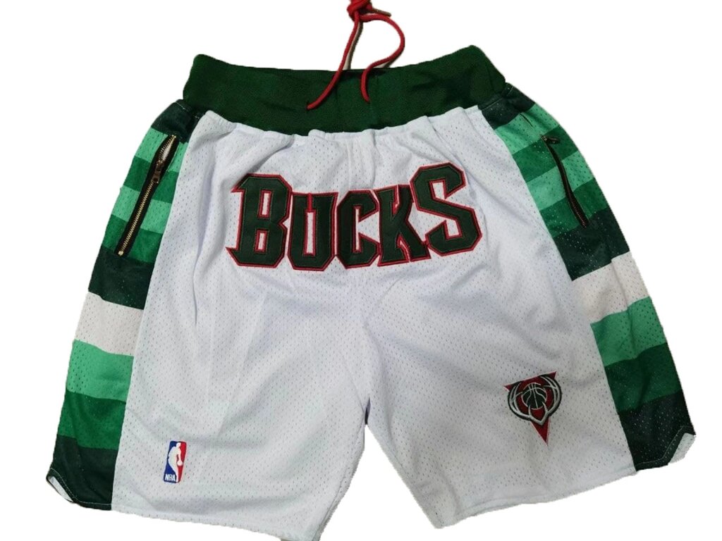 Шорти Milwaukee Bucks Just Don white від компанії Basket Family - фото 1