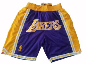 Шорти Los Angeles Lakers Just Don фіолетові