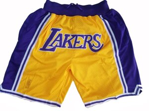 Шорти Los Angeles Lakers Just Don жовті