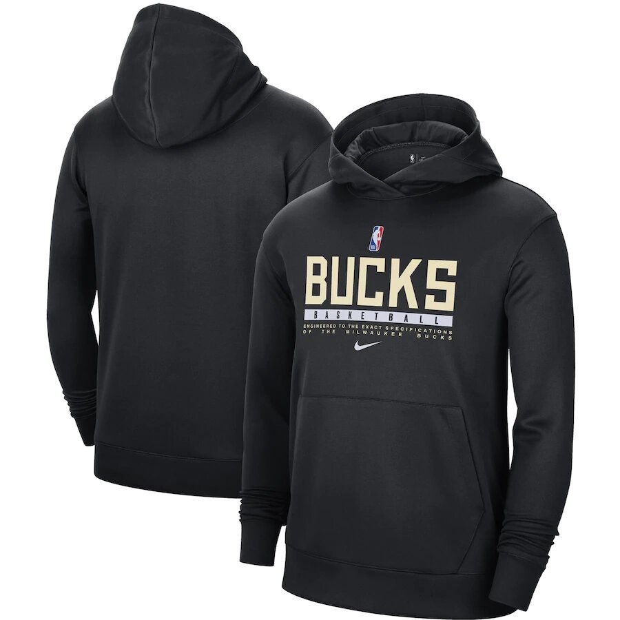 Толстовки Milwaukee Bucks Nike Black від компанії Basket Family - фото 1