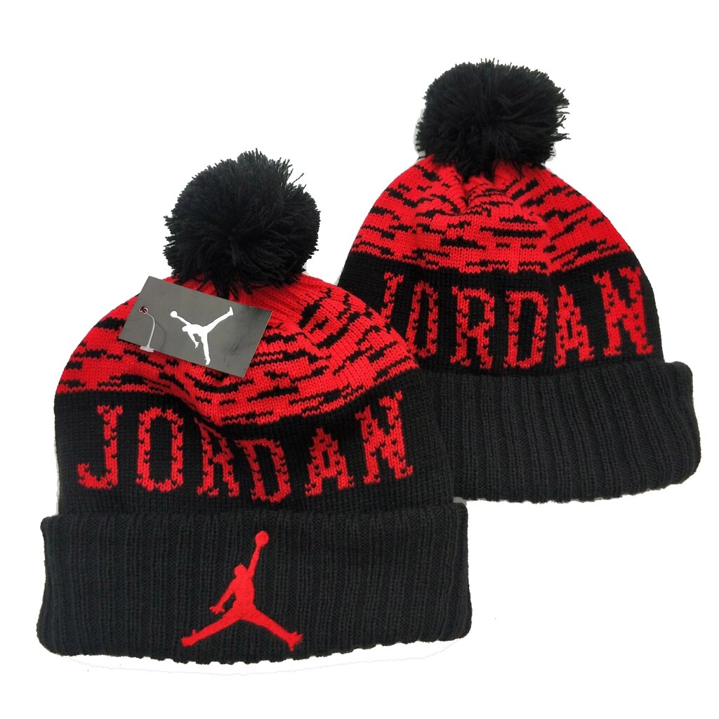 В'язані зимові шапки "Jordan" від компанії Basket Family - фото 1
