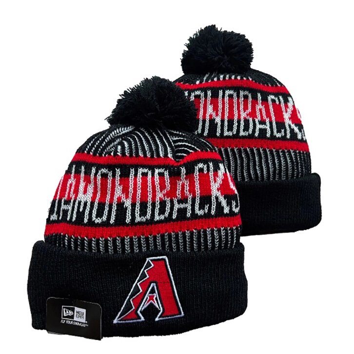 В'язані зимові шапки з логотипами MLB Arizona Diamondbacks від компанії Basket Family - фото 1