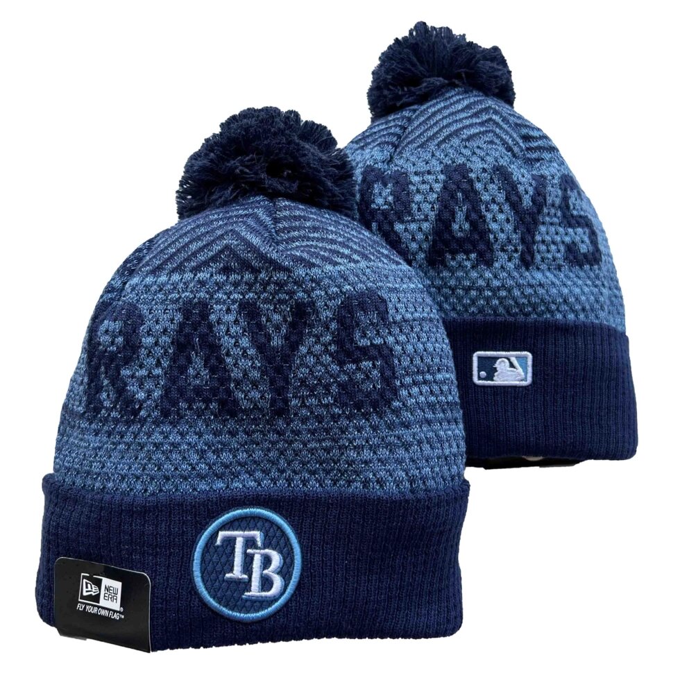 В'язані зимові шапки з логотипами MLB Tampa Bay Rays від компанії Basket Family - фото 1