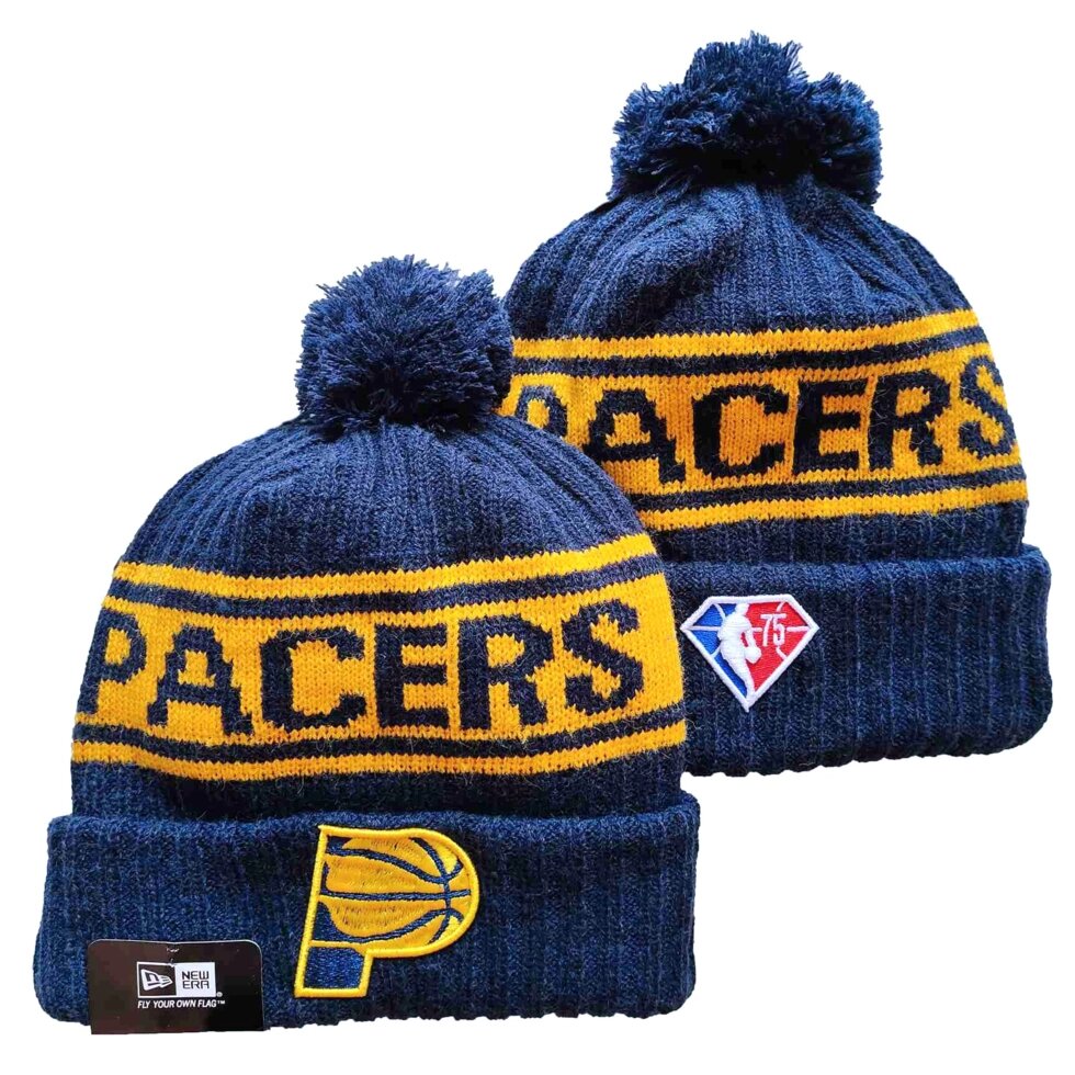 В'язані зимові шапки з логотипами NBA Indiana Pacers від компанії Basket Family - фото 1