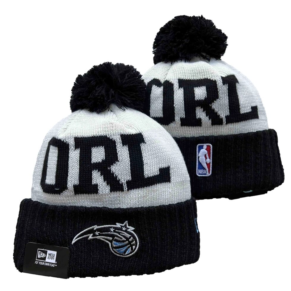 В'язані зимові шапки з логотипами NBA Orlando Magic від компанії Basket Family - фото 1