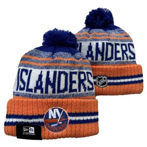 В'язані зимові шапки з логотипами NHL New York Islanders