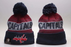 В'язані зимові шапки з логотипами NHL Washington Capitals