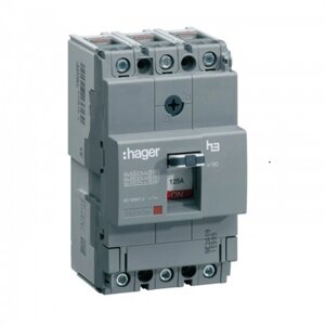 Автоматичний вимикач HAGER x160 3p 100A 18 кА