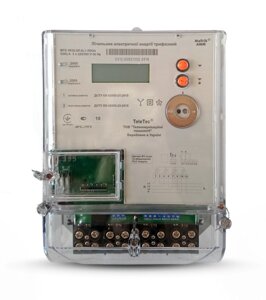 Лічильник MTX 3R30. DG. 4L3-MD4, 5(80)A, 3ф 3х220/380В,А+R), токова петля, багатотарифний, Teletec