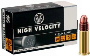 Патрон нарізний RWS High Velocity кал .22 LR куля LRN маса 40 гр (2.6 м) 50 шт