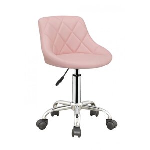Косметичне крісло Laguna рожеве кожзам