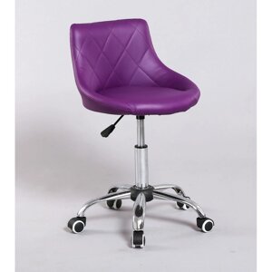 Косметичне крісло Laguna фіолетове кожзам