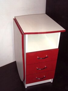 Манікюрний стіл M100K зі складаним стільницею "Естет компакт" червоний