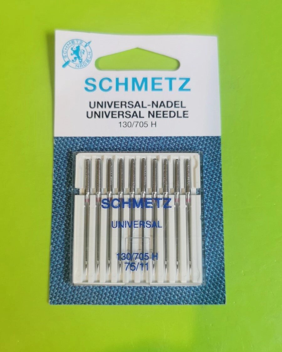 Голки для швейної машини Schmetz Universal NEEDLE 130/705H №75 (набір -10шт) від компанії СамСебеМастер - фото 1