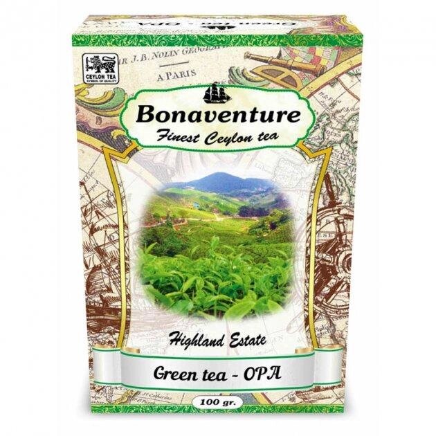 Чай Bonaventure зелений OPA 100г від компанії Стродо - фото 1