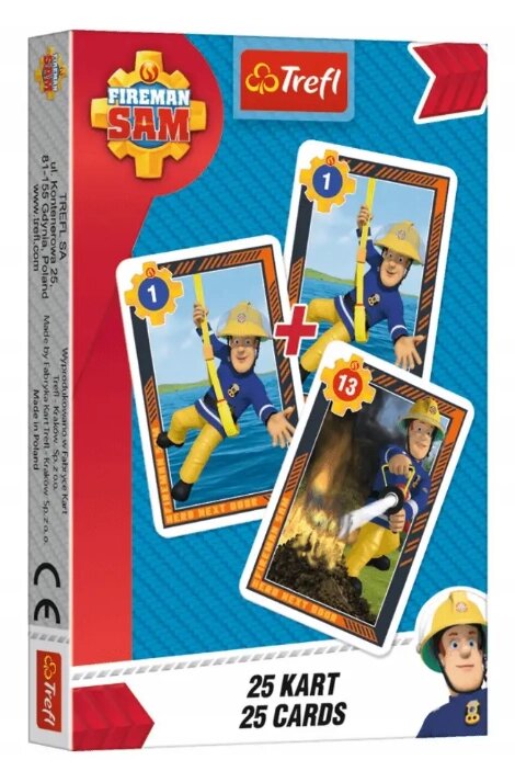 Дитячі ігрові картки Пожежник Сем (25 карт) 08480 (Trefl) від компанії Стродо - фото 1
